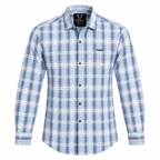 Ice Blue Heritage Check Full-Sleeve Shirt | Smart Fit