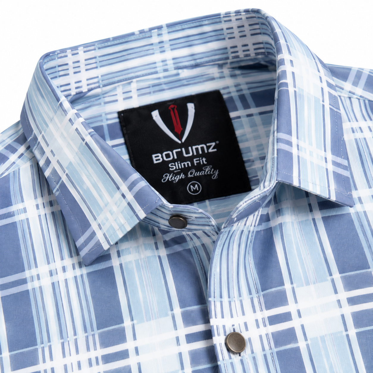 Ice Blue Heritage Check Full-Sleeve Shirt | Smart Fit