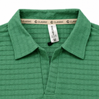 Jade Textured Knit Polo Full Sleeve Sweatshirt – Unisex