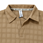 Khakhi Checkerboard Textured Crewneck Sweatshirt – Unisex