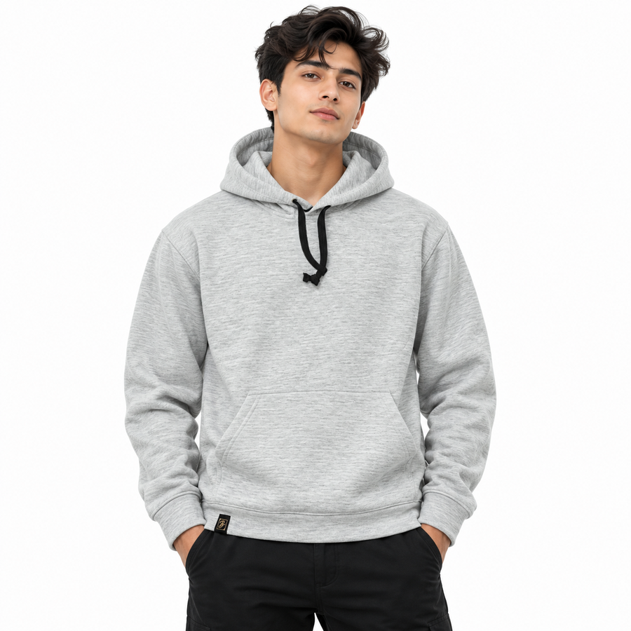Light Heather Grey Pullover Hoodie – Unisex