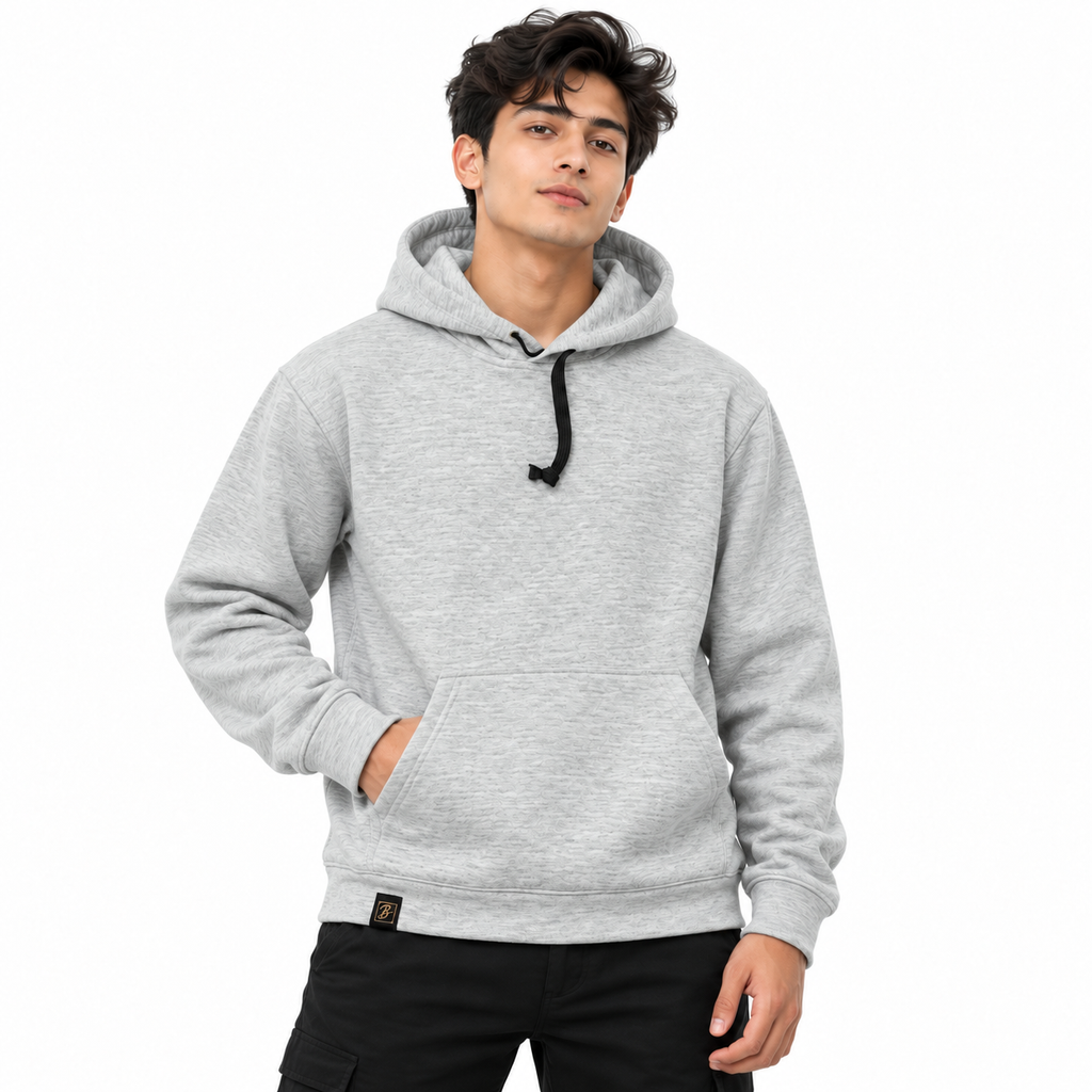 Light Heather Grey Pullover Hoodie – Unisex