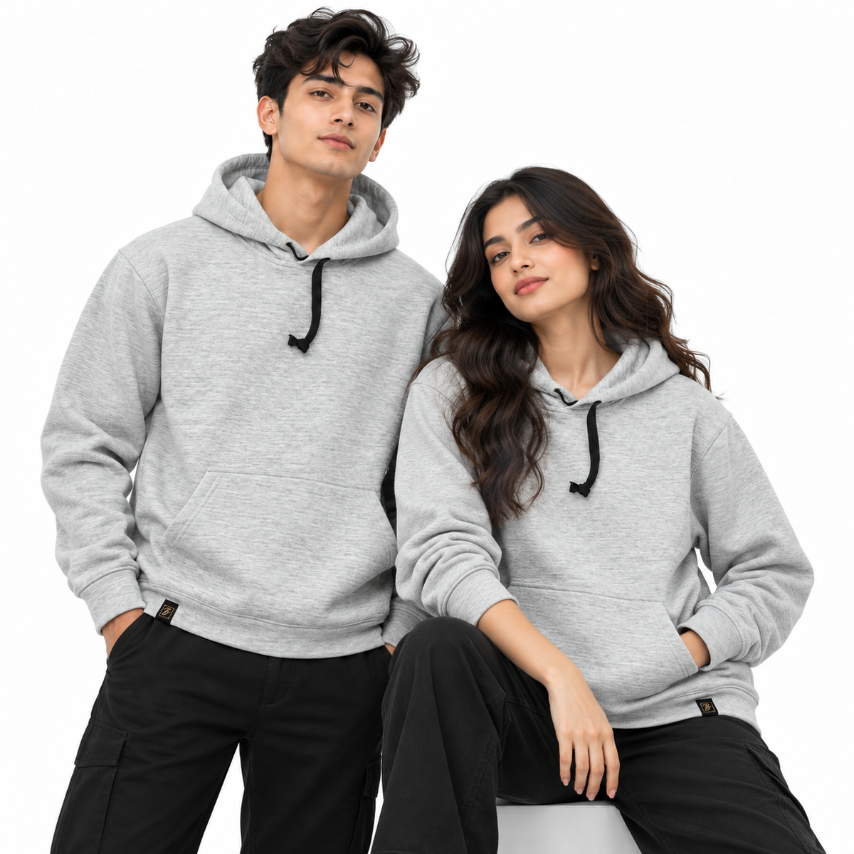 Light Heather Grey Pullover Hoodie – Unisex