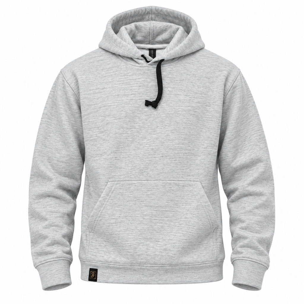 Light Heather Grey Pullover Hoodie – Unisex