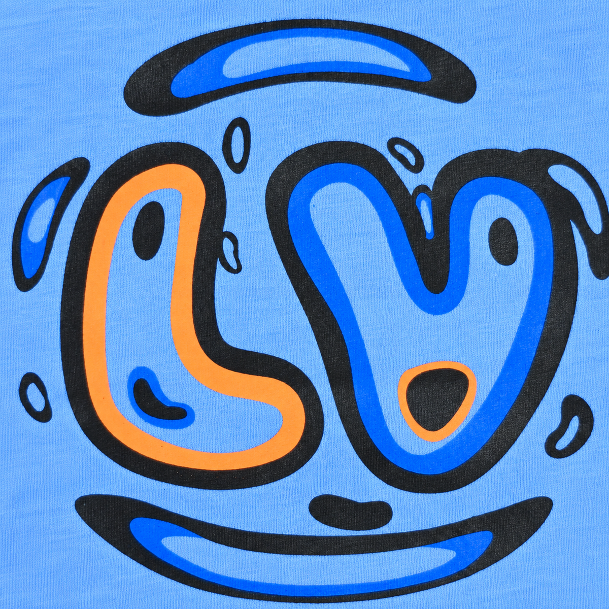 Love Smile Graphic T-Shirt - Sky Blue
