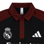 Madrid Legacy Contrast Polo Tee -  Black