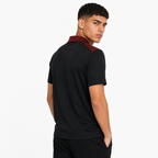 Madrid Legacy Contrast Polo Tee -  Black