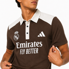 Madrid Legacy Contrast Polo Tee -  Brown