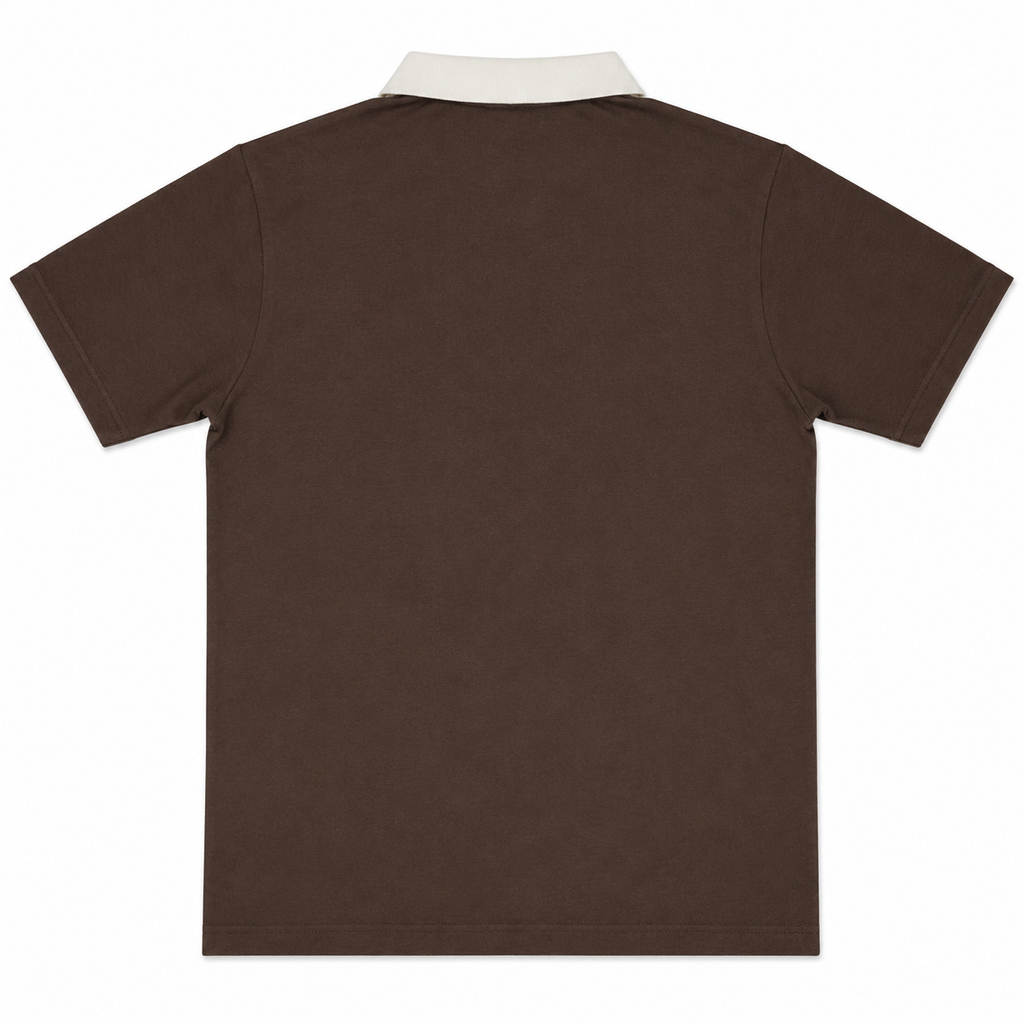 Madrid Legacy Contrast Polo Tee -  Brown