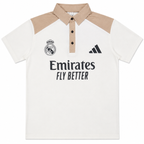 Madrid Legacy Contrast Polo Tee -  Cream