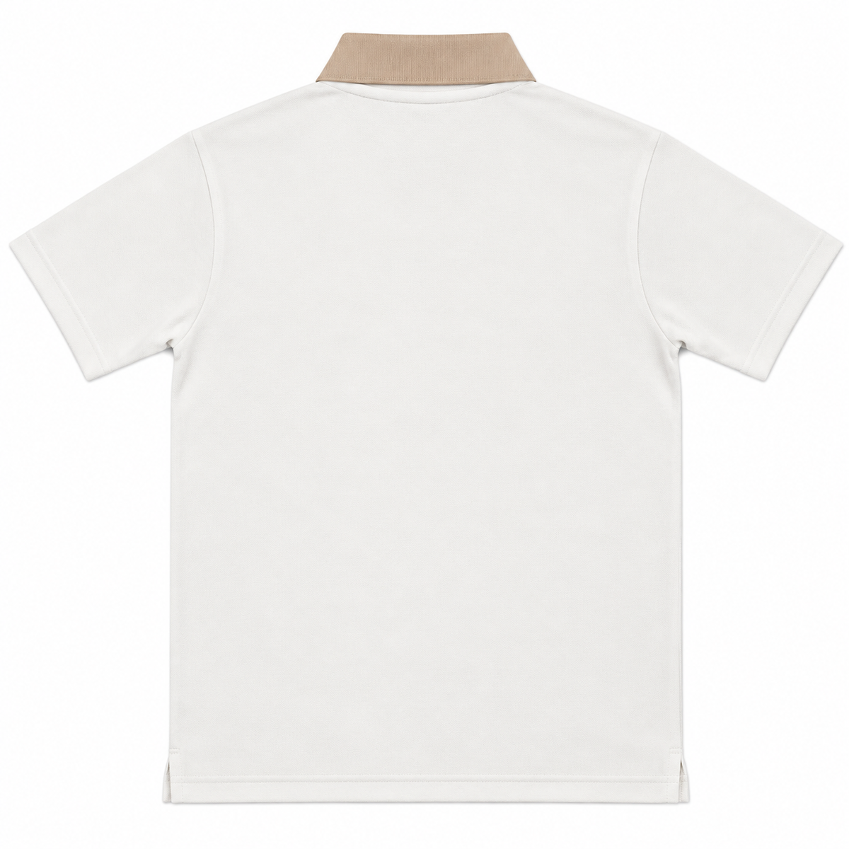 Madrid Legacy Contrast Polo Tee -  Cream