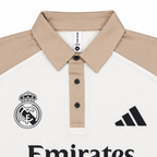 Madrid Legacy Contrast Polo Tee -  Cream