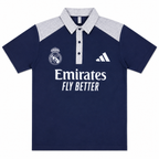 Madrid Legacy Contrast Polo Tee -  Navy Blue