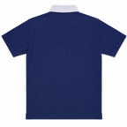 Madrid Legacy Contrast Polo Tee -  Navy Blue