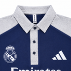Madrid Legacy Contrast Polo Tee -  Navy Blue