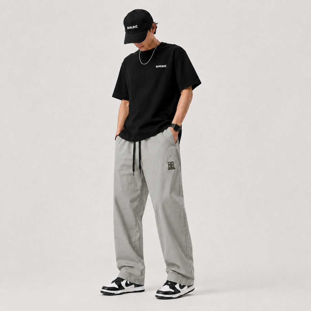 Men’s Baggy Trousers - Dove Grey