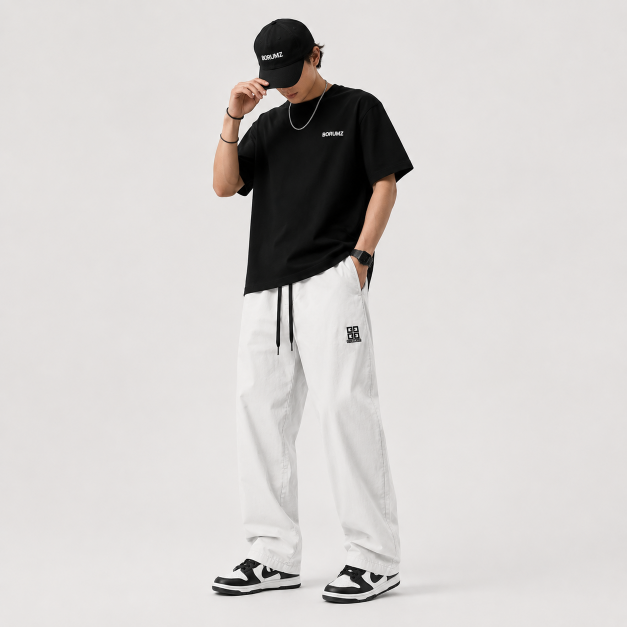 Men’s Baggy Trousers - White