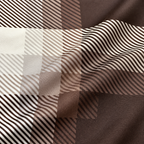 Brown Geometric Check Printed Shirt _ Soft & Silky Polyester
