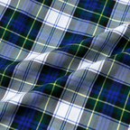 Green & Blue Plaid Check Slim Fit Long Sleeve Shirt