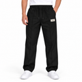 Men’s Relaxed Straight-Leg Track Pants – Black