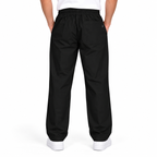 Men’s Relaxed Straight-Leg Track Pants – Black