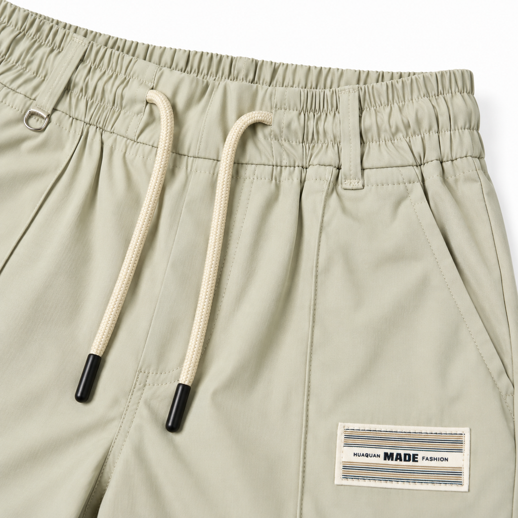 Men’s Relaxed Straight-Leg Track Pants – Light Stone