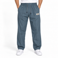Men’s Relaxed Straight-Leg Track Pants – Slate Blue