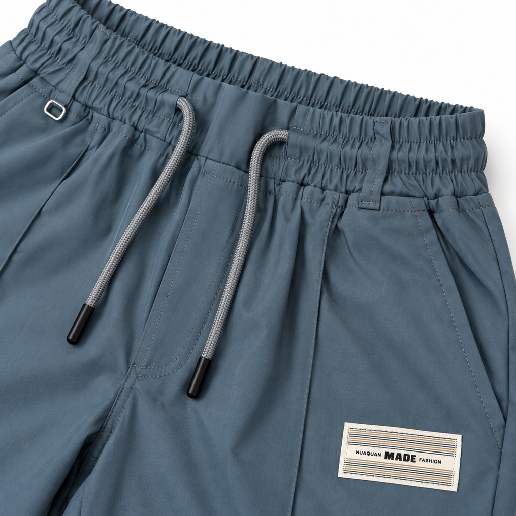 Men’s Relaxed Straight-Leg Track Pants – Slate Blue