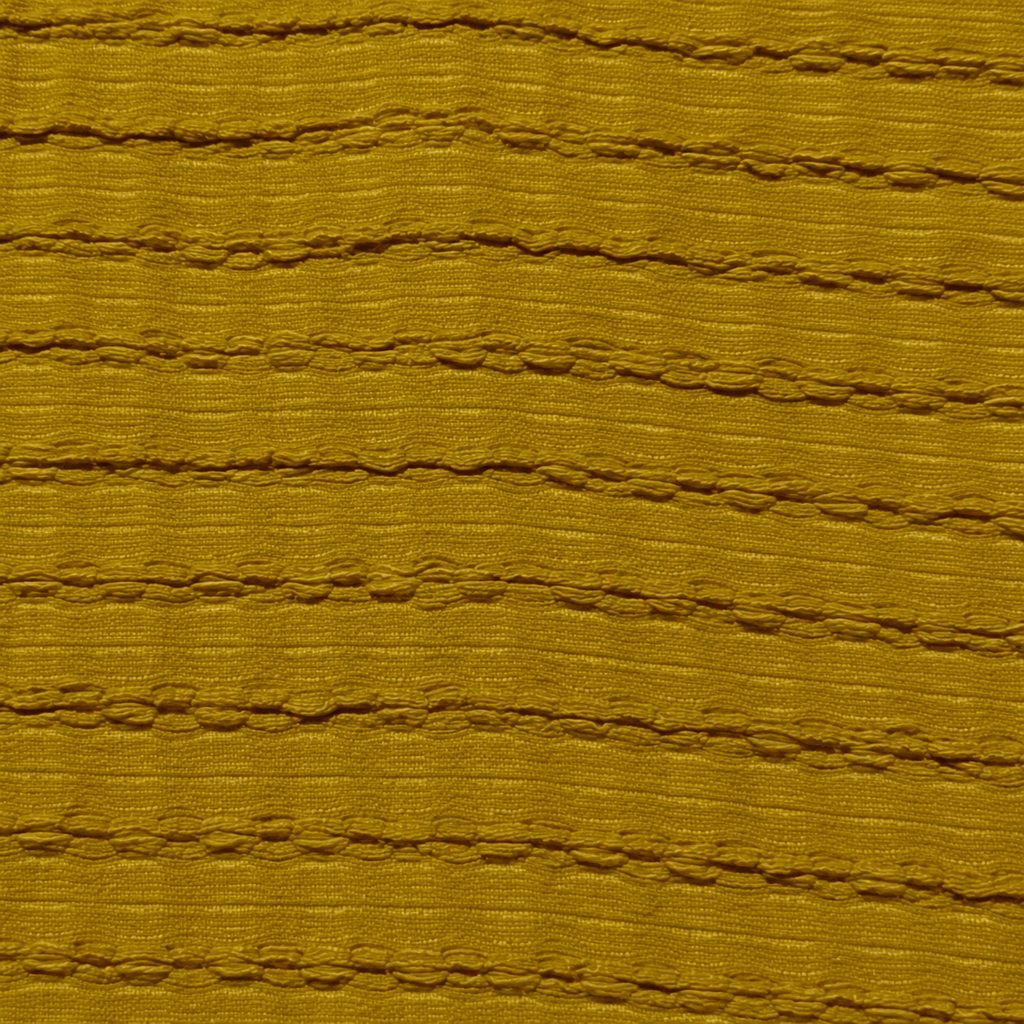 Mustard Textured Knit Polo Full Sleeve Sweatshirt – Unisex