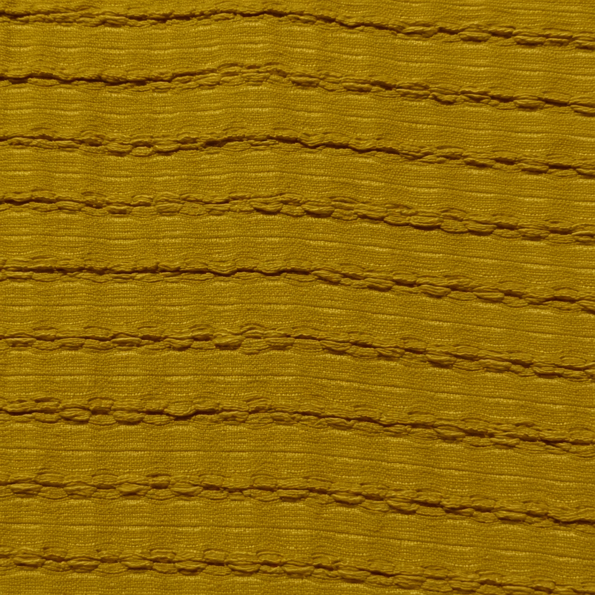 Mustard Textured Knit Polo Full Sleeve Sweatshirt – Unisex