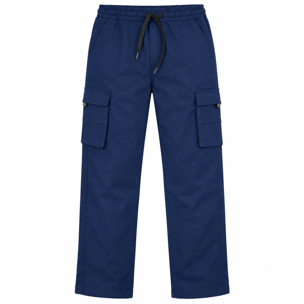 Relaxed Fit Wide-Leg Cargo Pants – Unisex