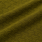 Olive Jacquard Quarter-Zip Full Sleeve Tee | Relaxed Fit