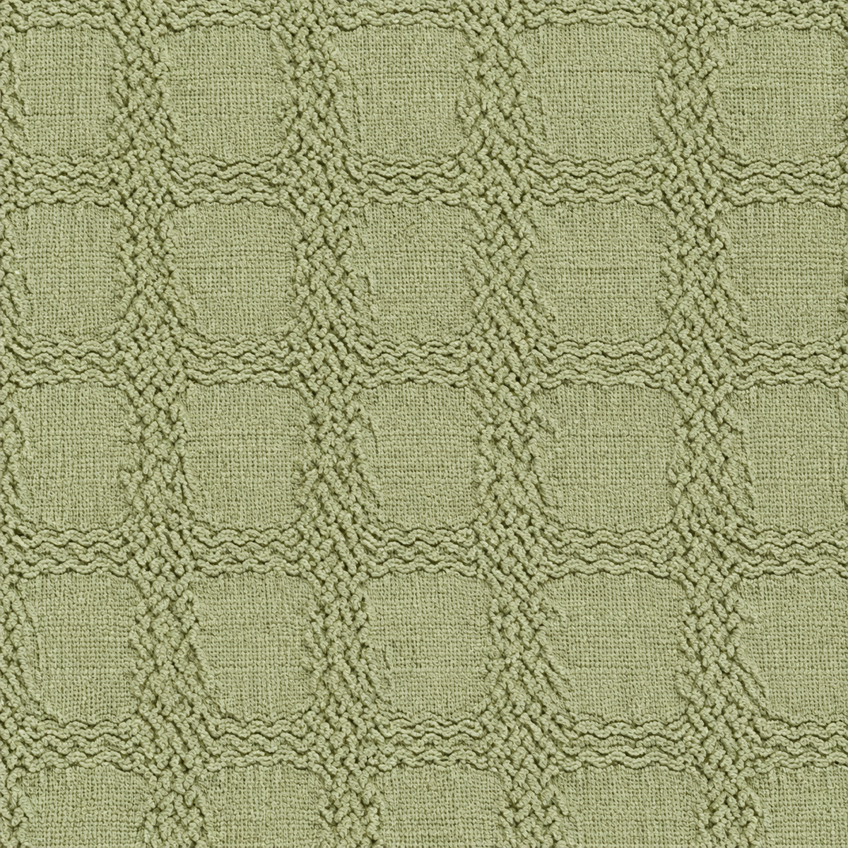 Sage Green Textured Check Polo Shirt – Unisex Long Sleeve