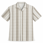 Sandstone Beige Heritage Cuban Shirt | Boxy Fit