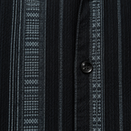 Sandstone Black Heritage Cuban Shirt | Boxy Fit