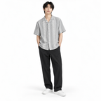 Sandstone Grey Heritage Cuban Shirt | Boxy Fit