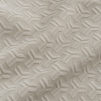 Stone Beige Jacquard Quarter-Zip Full Sleeve Tee | Relaxed Fit