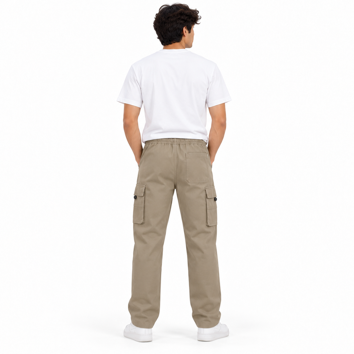 Relaxed Fit Wide-Leg Cargo Pants – Unisex