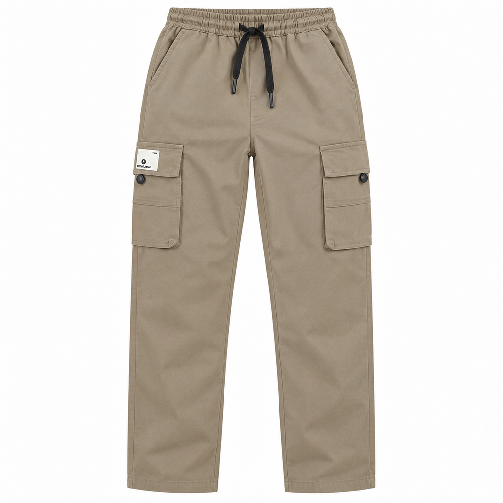 Relaxed Fit Wide-Leg Cargo Pants – Unisex