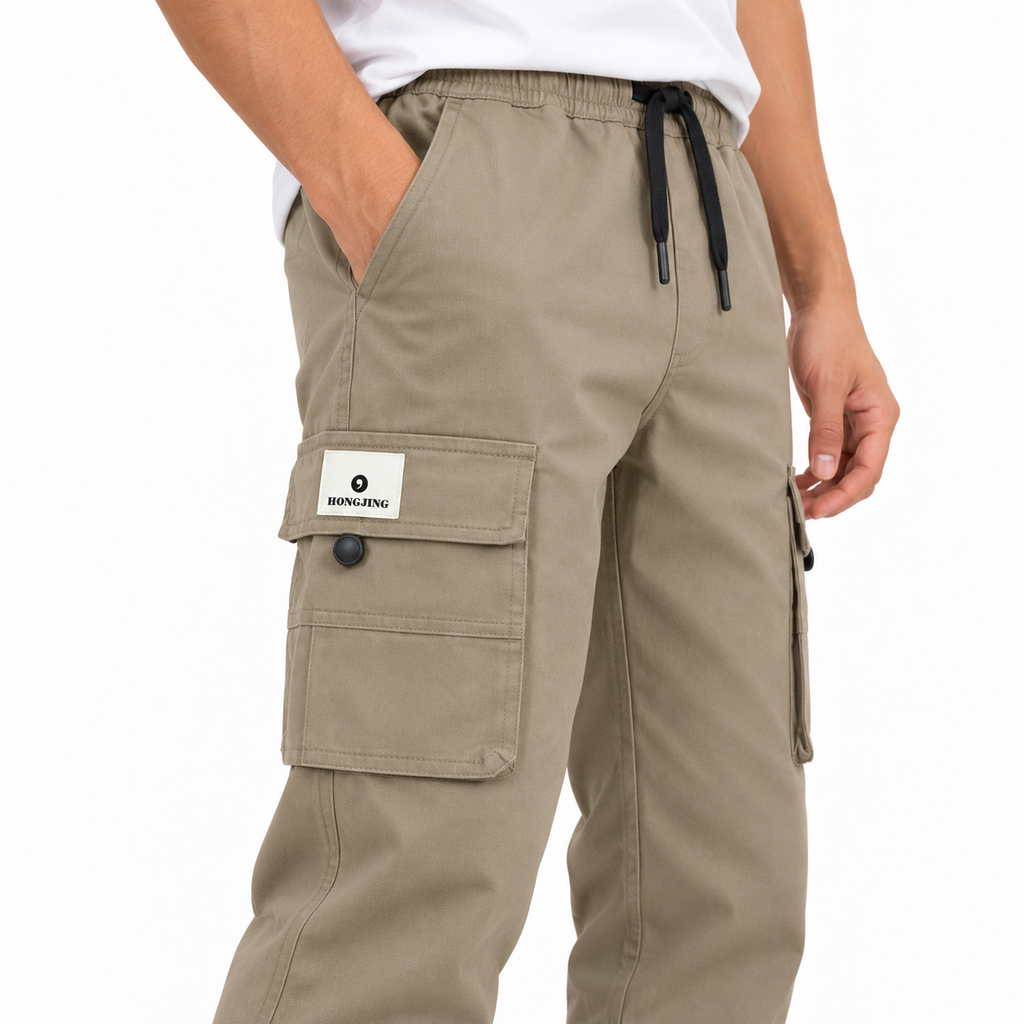 Relaxed Fit Wide-Leg Cargo Pants – Unisex
