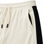 Textured Wide-Leg Track Pantt – Off white