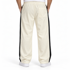Textured Wide-Leg Track Pantt – Off white