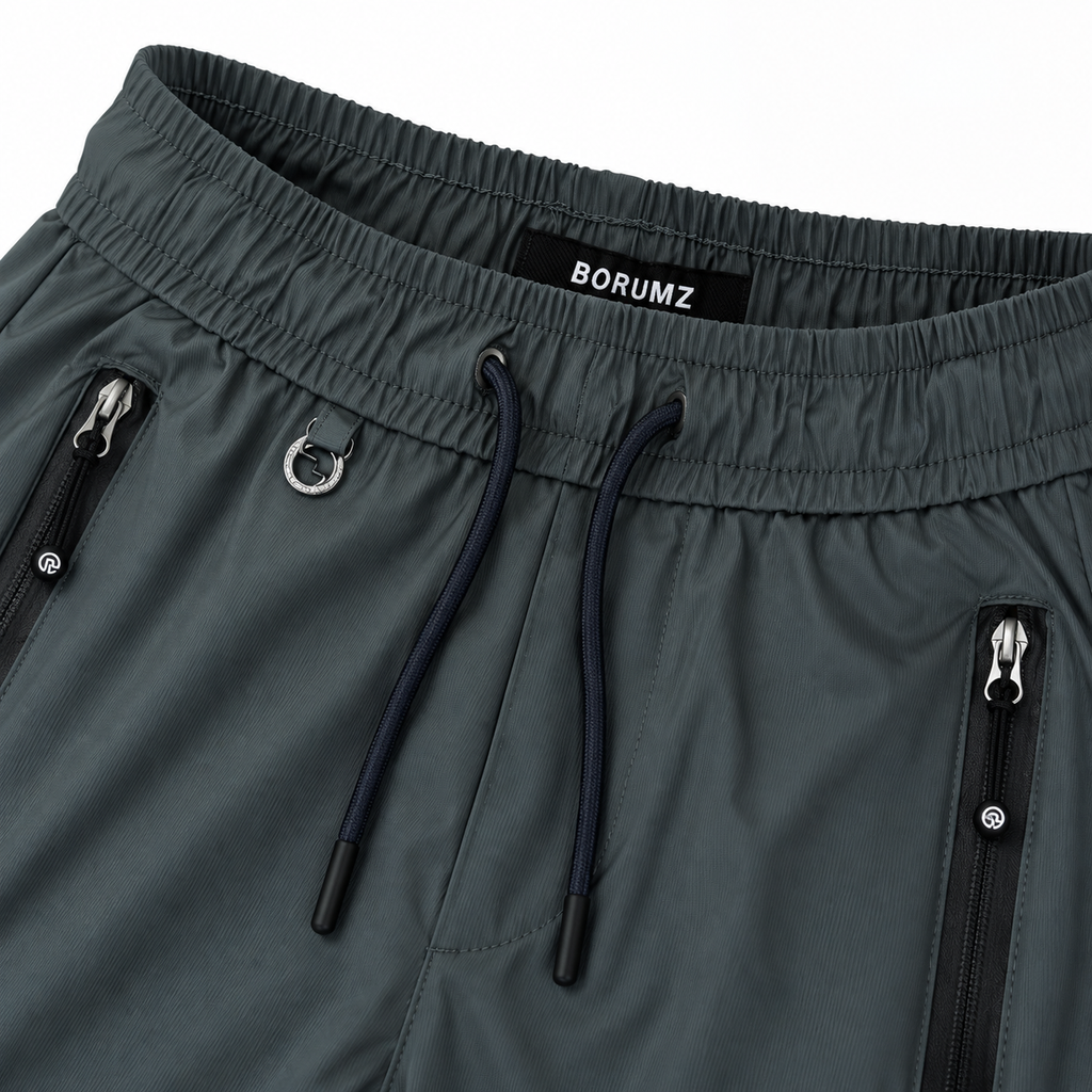 Unisex Lightweight Straight-Leg Track Pants – Charcol Grey