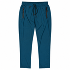 Unisex Lightweight Straight-Leg Track Pants – Petrol Blue