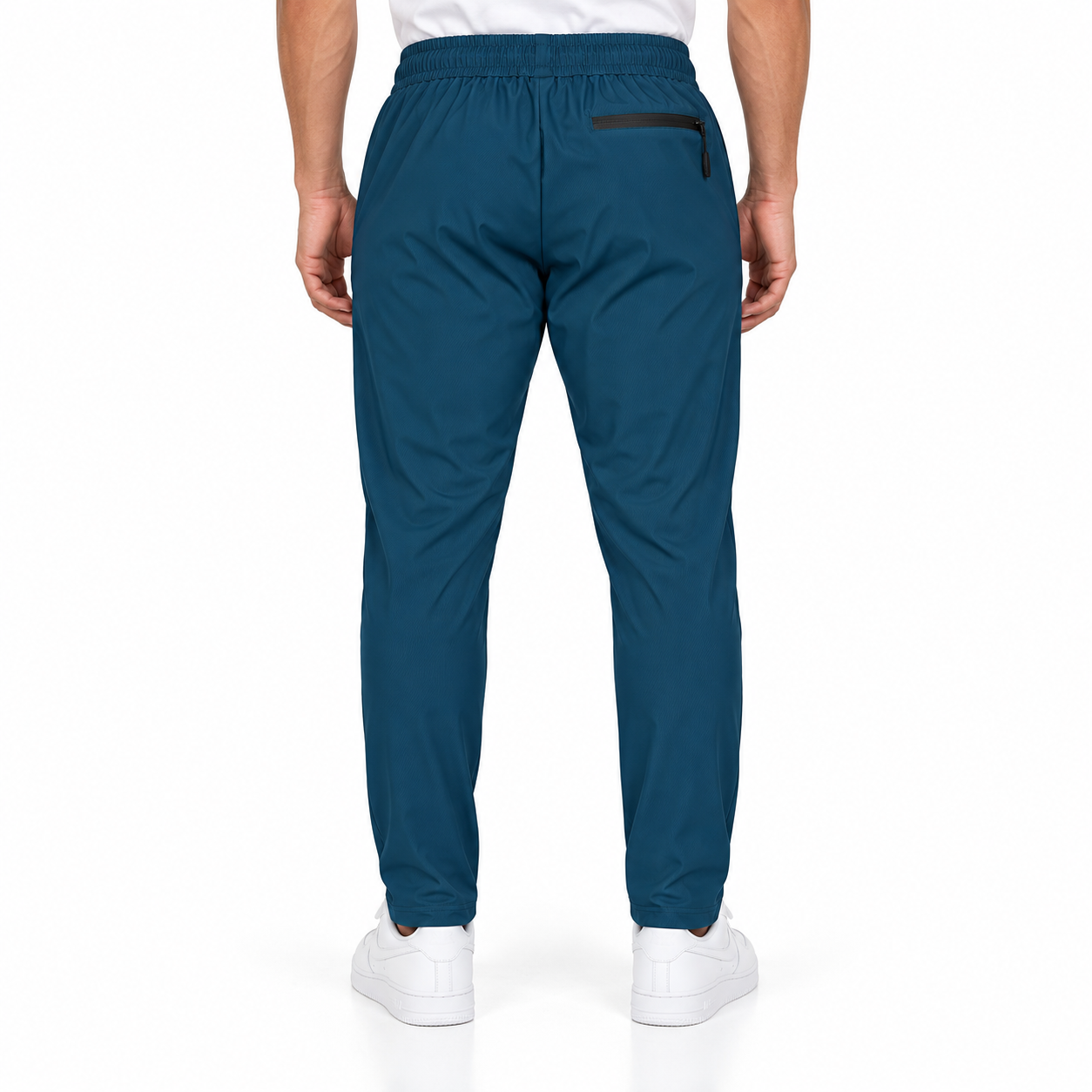 Unisex Lightweight Straight-Leg Track Pants – Petrol Blue