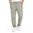 Unisex Lightweight Straight-Leg Track Pants – Sage Grey