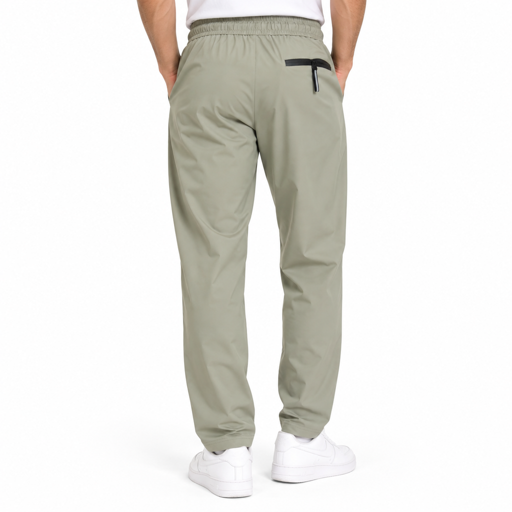Unisex Lightweight Straight-Leg Track Pants – Sage Grey
