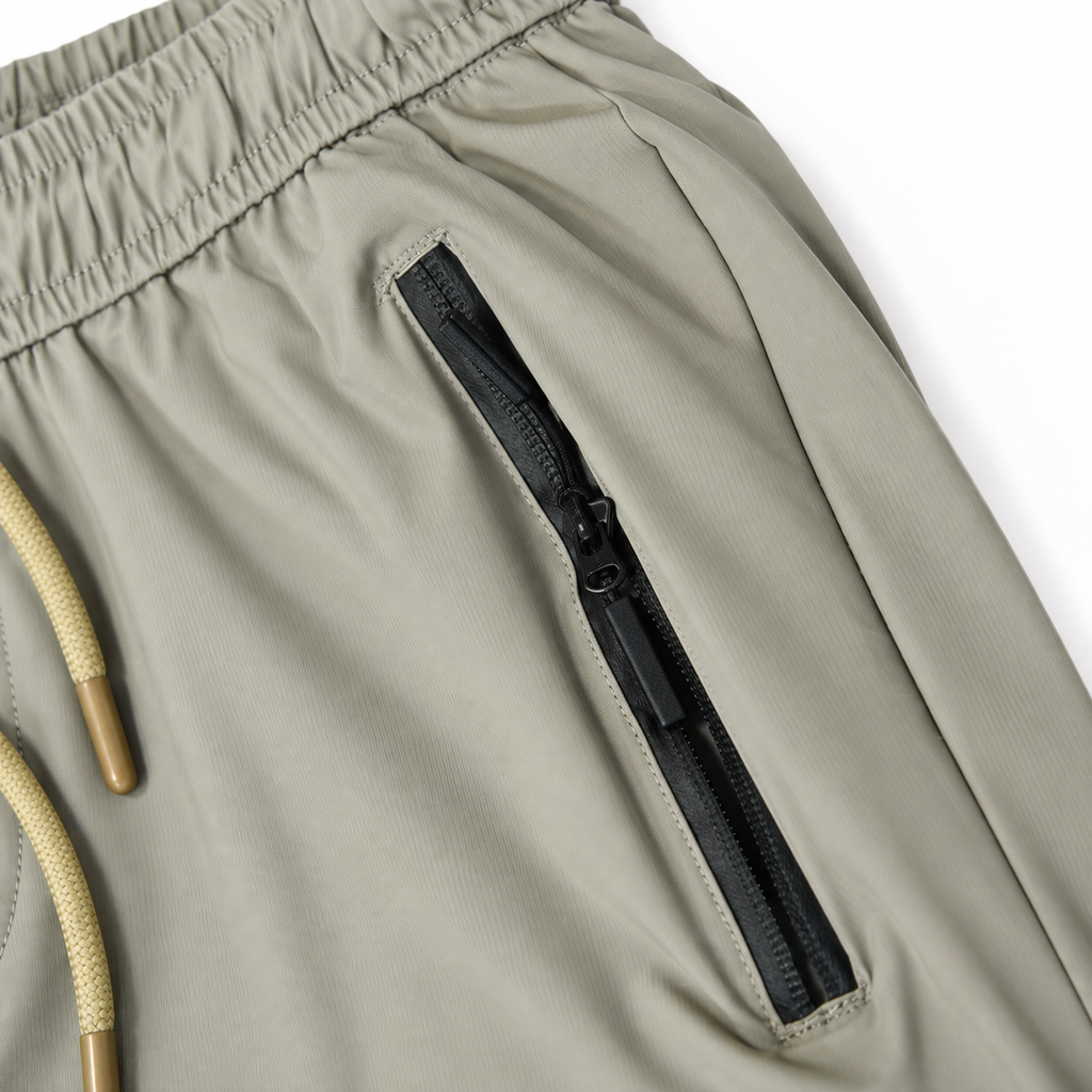 Unisex Lightweight Straight-Leg Track Pants – Sage Grey