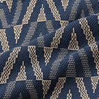 Geometric Chevron Jacquard Zip-Up Jacket