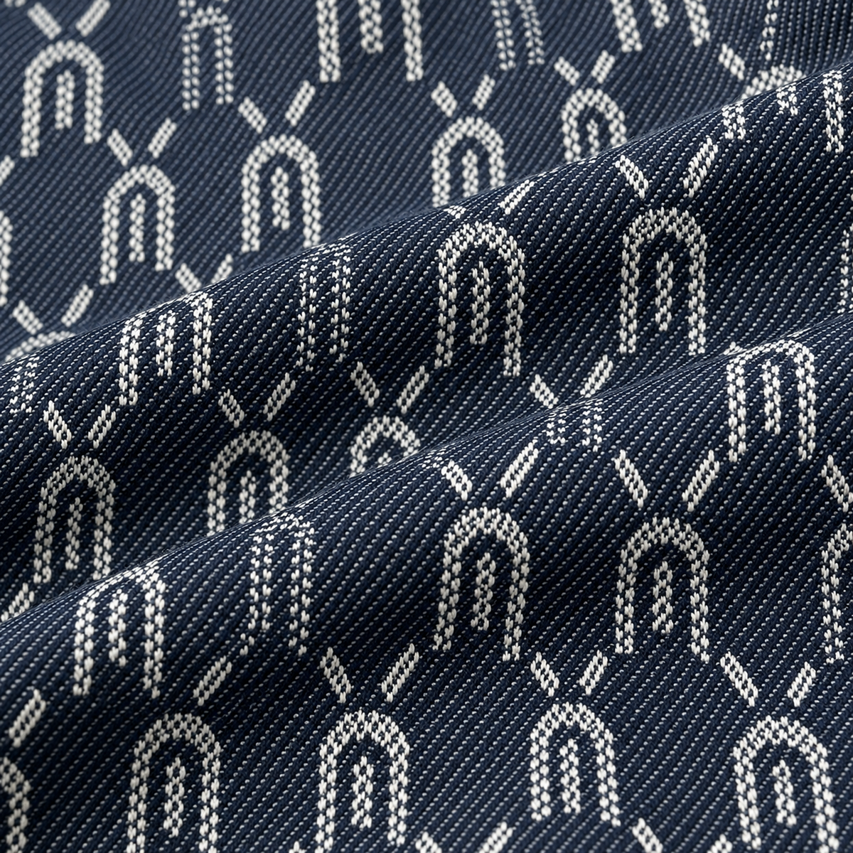 Horseshoe Monogram Jacquard Zip-Up Jacket